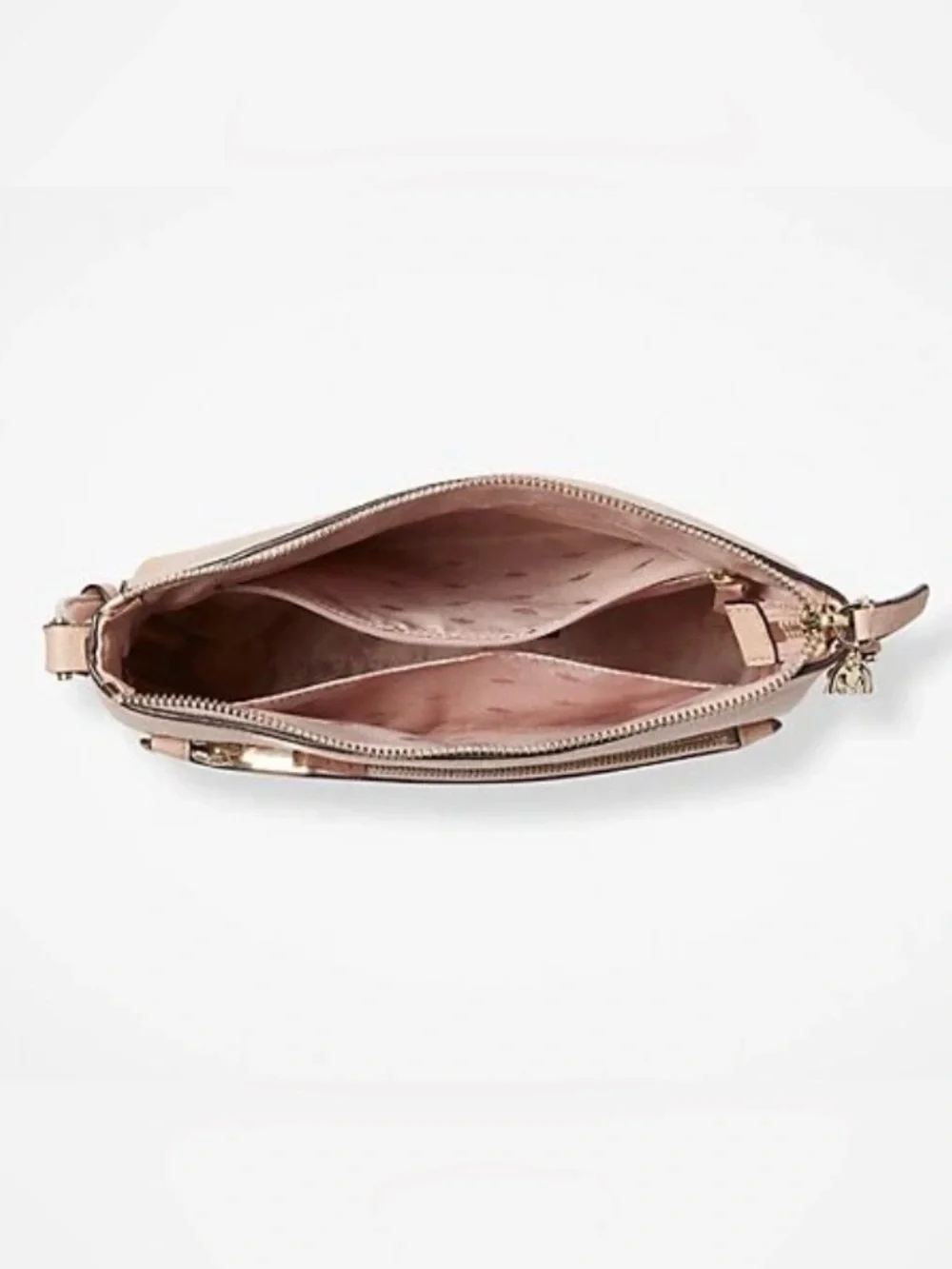 kate spade Pebbled Leather Crossbody in Dusty Rose with Gold Hardware